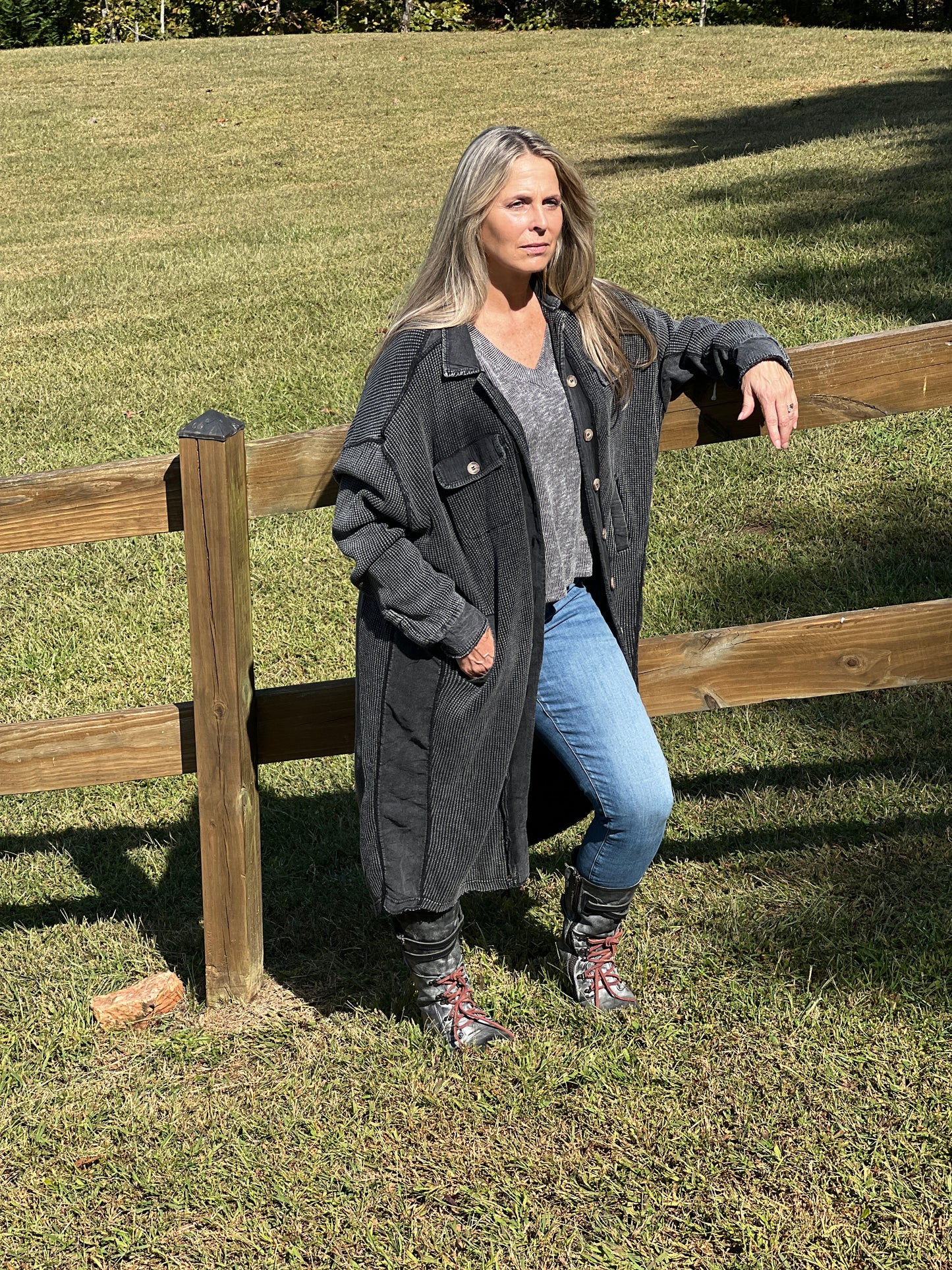On the Edge Long Blazer