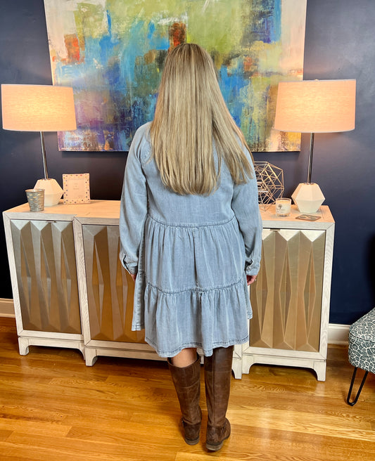 On the Go Denim Dress