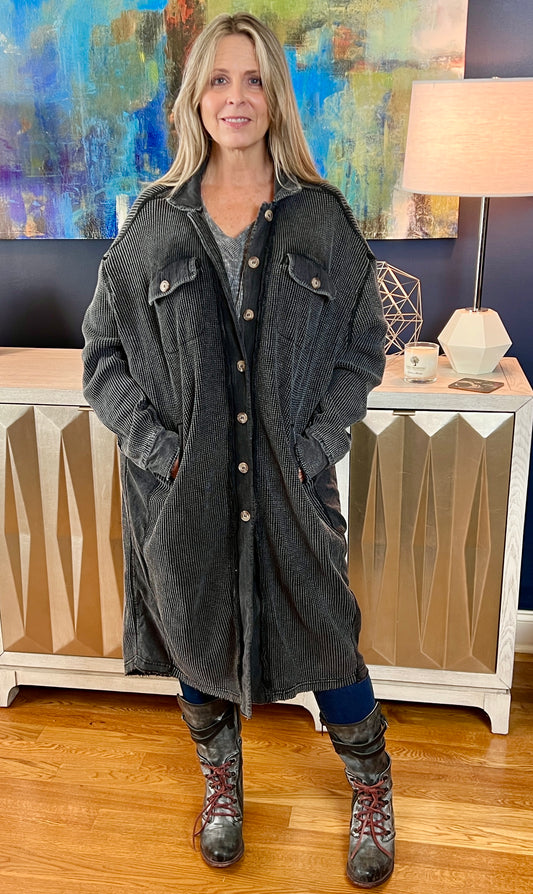 On the Edge Long Blazer