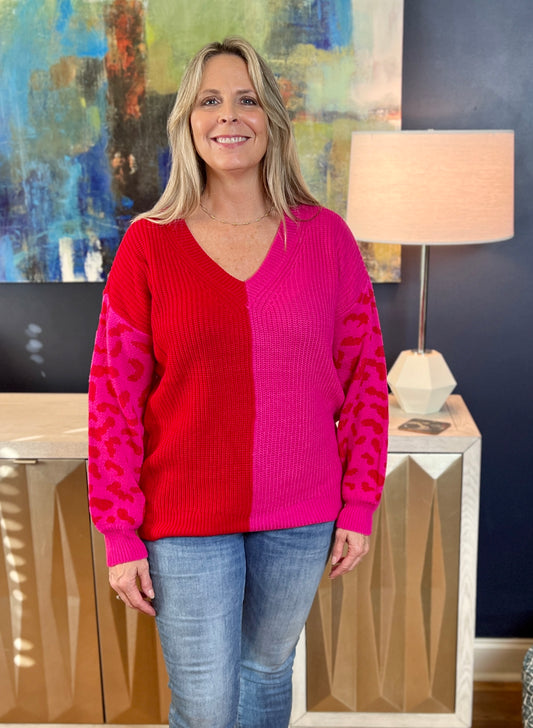 Tickled Pink Sweater