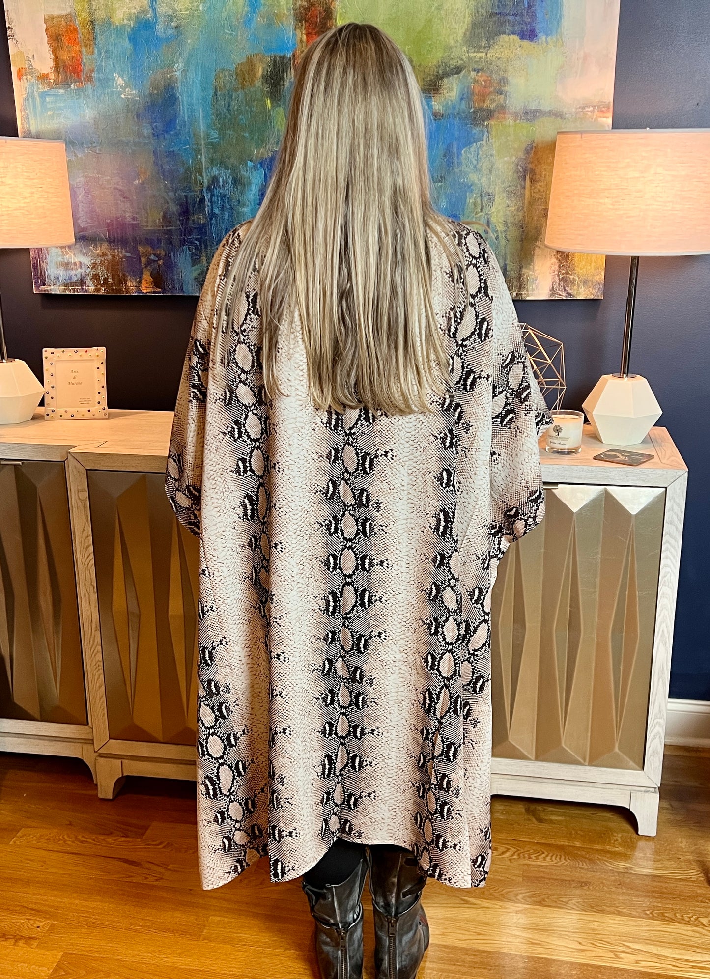 Selena Snake Print Kimono