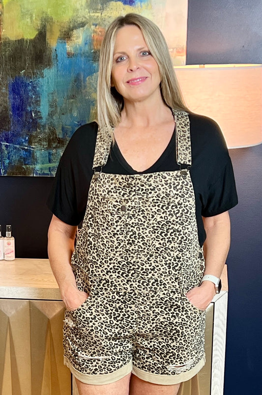 Leopard print Short-Alls